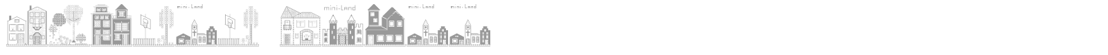 Houses Three font preview
